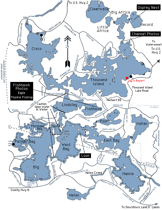 Cisco Chain of Lakes Clickable Map