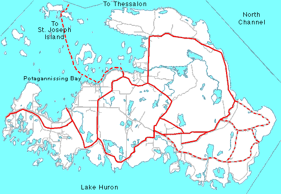 Drummond Island Trail Map Drummond Island, Michigan, Upper Peninsula Snowmobile Travel Drummond Island Trail Map Drummond Island, Michigan, Upper Peninsula Snowmobile Travel
